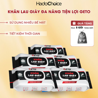 Khăn lau giày đa năng tiện lợi sử dụng trên nhiều bề mặt, khăn lau đa năng Geto không gây hư tổn