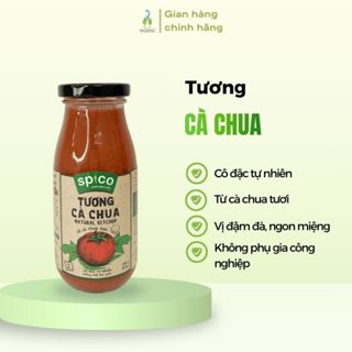  Tương Cà Chua Cô Đặc SPICO Hữu Cơ Dậy Vị Chai 255g Vừa Ăn Cho Gia Đình 