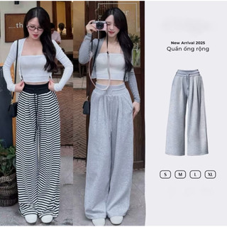   DEAL HOT - Có Phiên Bản Cho Nấm  Quần Ống Suông Rộng Cạp To Xu Hướng 2025 Chất Mịn Siêu Hot_093 