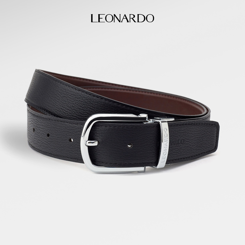 [XẢ SỐC - GIẢM ĐẾN 50%] [OUTLET - KHÔNG ĐỔI TRẢ]  Thắt Lưng Da Nam Leonardo Xoay Chiều Cao Cấp Ethan