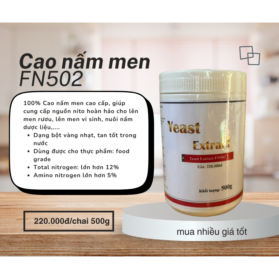 Yeast Peptone FN502 - Hàng Tan tốt ( Lên men vi sinh, trồng nấm đông trùng hạ thảo)