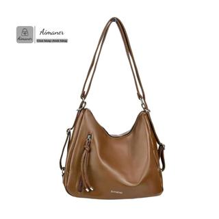  Túi Xách Tote Nữ Đa Năng Da PU Mềm Bóng Thiết Kế Thời Trang Đeo Chéo Đeo Vai – Aimane 6604 