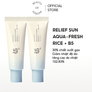  Combo 2 Kem chống nắng cám gạo phục hồi Beauty Of Joseon Relief Sun Aqua-Fresh: Rice + B5 SPF50+ PA++++ 50ml 