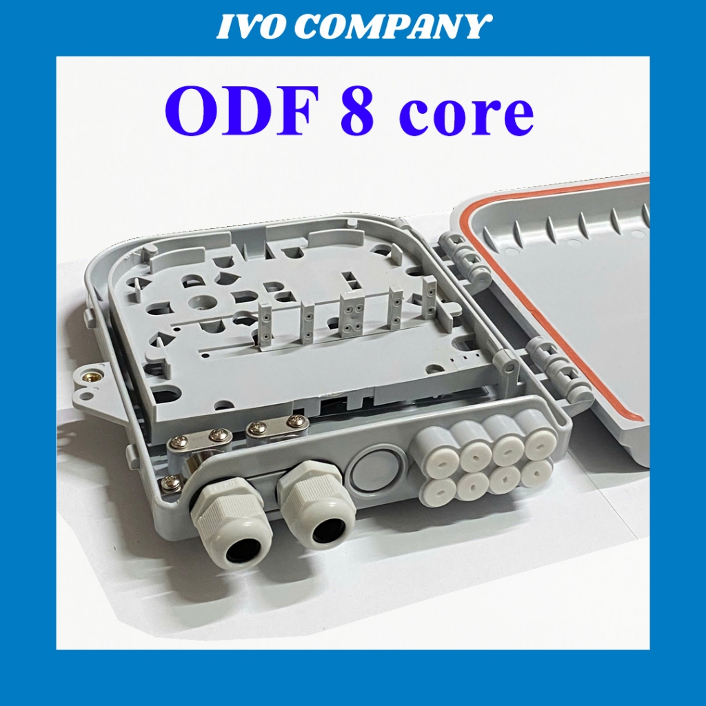 Hộp Phối Quang ODF 8FO Vỏ Nhựa PP Độ Bền Cao