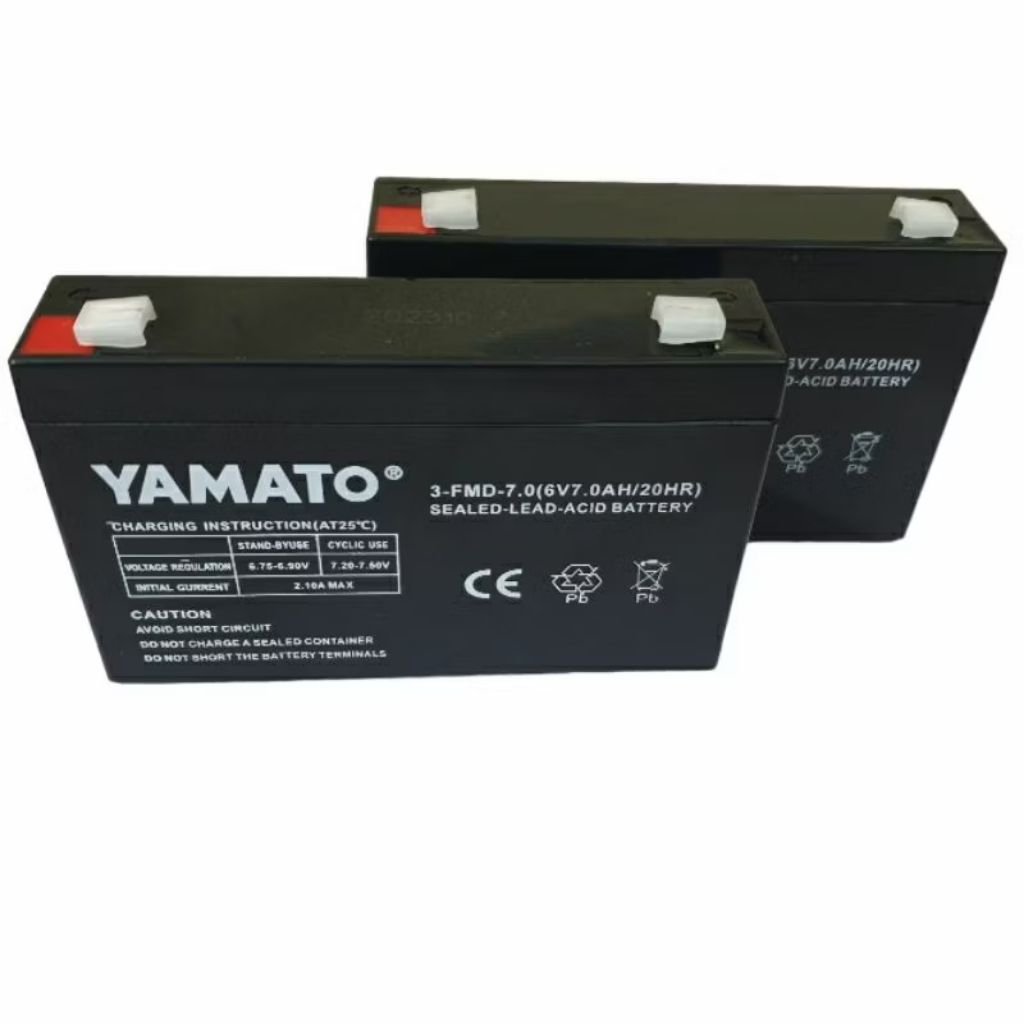 Ắc quy 6V7Ah YAMATO cho xe điện trẻ em,quạt tích điện| Hàng chất lượng cao, bảo hành 3 tháng