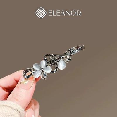 Kẹp tóc nữ Eleanor Accessories thiết kế hình hoa đính đá kẹp tóc mái phụ kiện tóc 10673