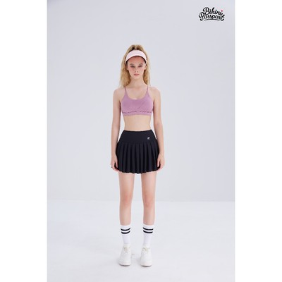 Váy thể thao cao cấp tennis cầu lông, pickleball, gym, chạy bộ thể thao BIKINI PASSPORT kèm quần bảo hộ - BG118_BL