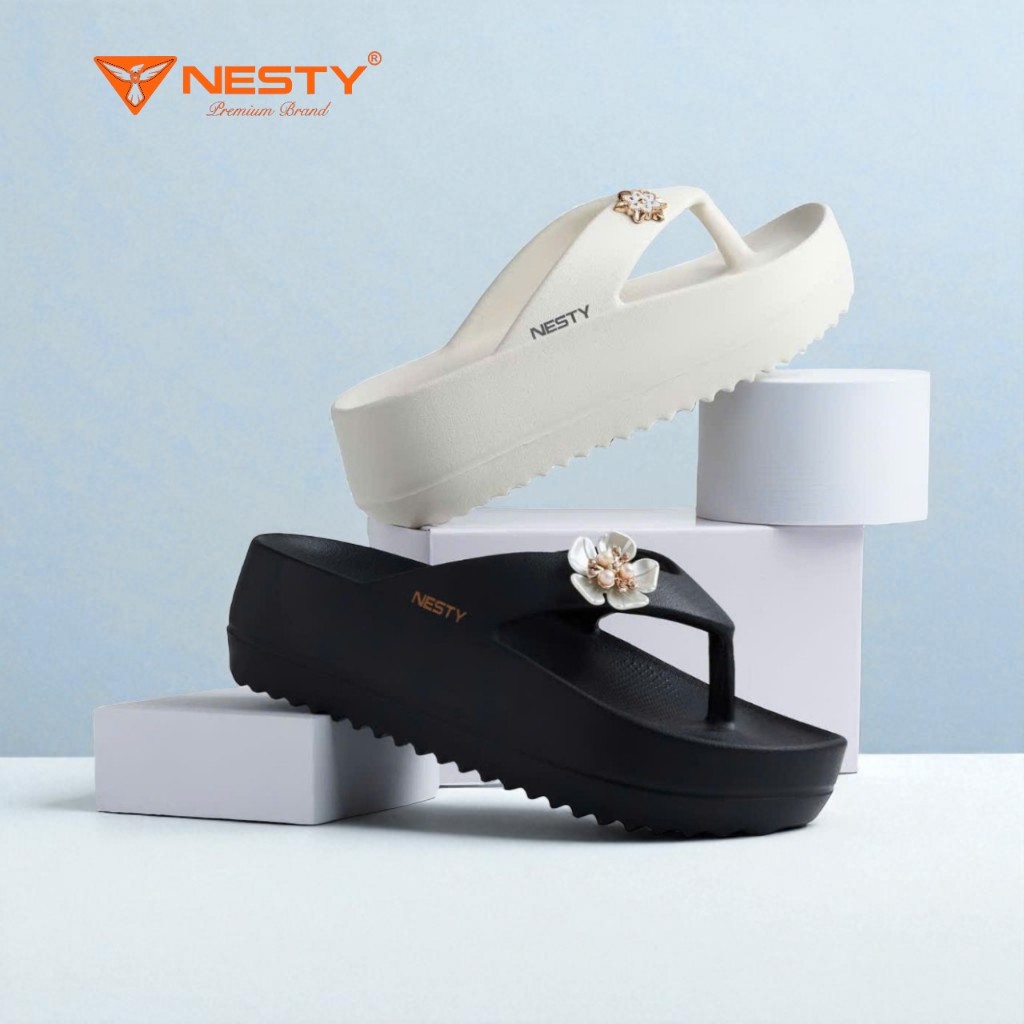 [NE08] Dép Xỏ Ngón Nữ NESTY – Dép Đế Cao Thời Trang Basic Chất Liệu EVA Mềm Mại, Êm Chân, Nhẹ Đi