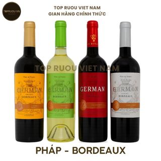 [Top Rượu VN] Rượu Vang Đỏ Bordeaux Benjamin Mendy - German - Pháp - 13.5 Độ - 750ml [Chính Hãng]