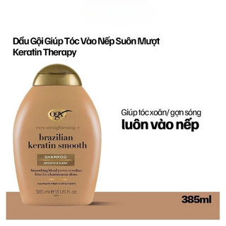 Dầu gội đầu OGX giúp tóc chắc khoẻ dày tóc/ống mượt phục hồi hư tổn/ vào nếp dung tích 385ml