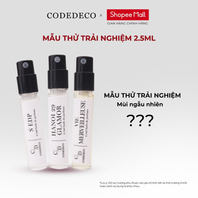 [GIFT] Combo 3 vial tinh dầu nước hoa 2.5ml dùng thử mùi ngẫu nhiên trải nghiệm - CTKM
