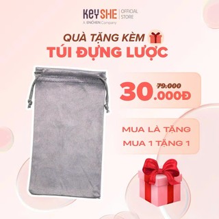 Túi nhung đựng lược điện Keyshe màu xám
