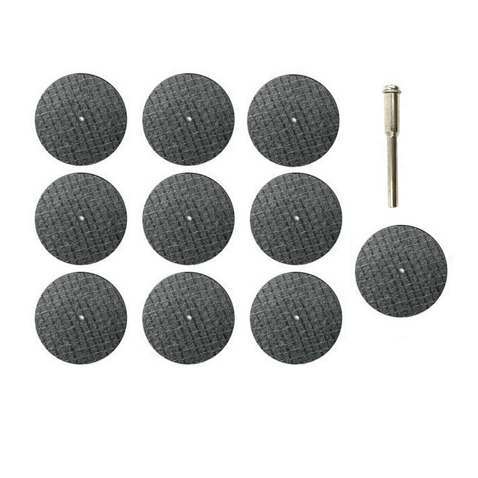 25 Đá Cắt Sắt Mini ( 32 x 1mm ) + 1 Trục Giữ