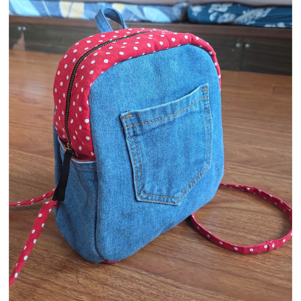 SM-03 Balo Jeans & Canvas; Balo nữ; Balo handmade