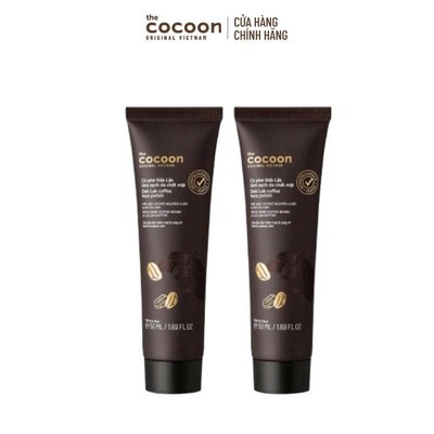 HÀNG TẶNG KHÔNG BÁN - Combo 2 trial size - Tẩy da chết mặt cà phê Đắk Lắk Cocoon cho làn da mềm mại & rạng rỡ 50ml