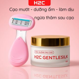  Dao cạo lông Kem dưỡng vùng kín sau cạo H2C GentkeSilk Làm diu da dưỡng ẩm tức thì   có che tên  