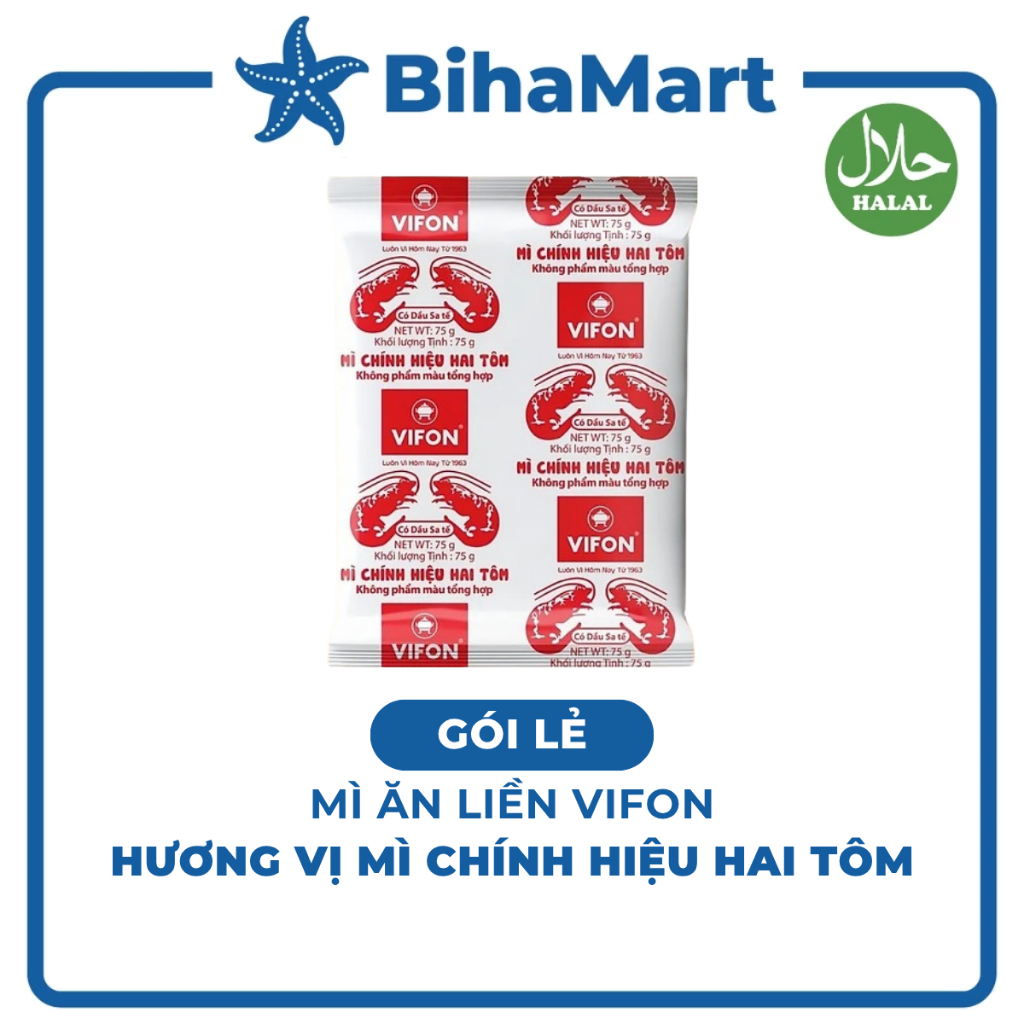 [GÓI LẺ] - VIFON - Mì Vifon chính hiệu hai con tôm, mì hai tôm Vifon, mì Vifon hai con tôm, mì 2 tôm