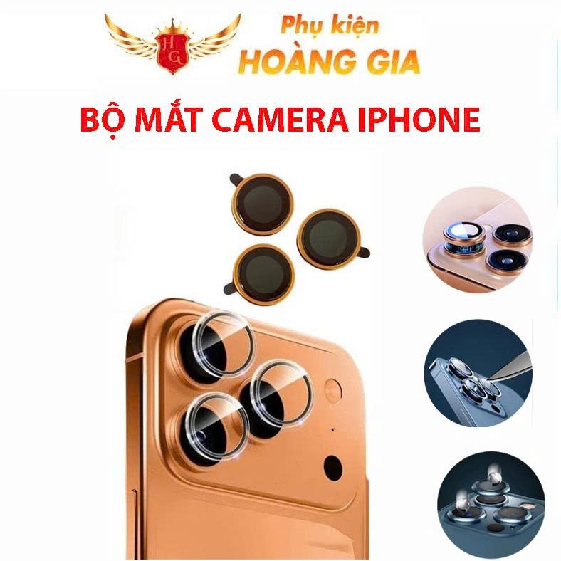 Kính Cường Lực Bảo Vệ Camera iPhone 17 17 Pro 17 Pro Max – Miếng Dán Camera Sau Chống Rơi Vỡ, Chống Trầy Xước(Bộ 3 măt)