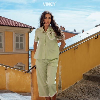 BKL05W5K01-BỘ LỬNG KATE VỚI THIẾT KẾ CỔ PIJAMA ĐIỂM NHẤN BÈO PHỐI NỔI BẬT MANG LẠI SỰ TRẺ TRUNG VÀ THOẢI MÁI KHI MẶC