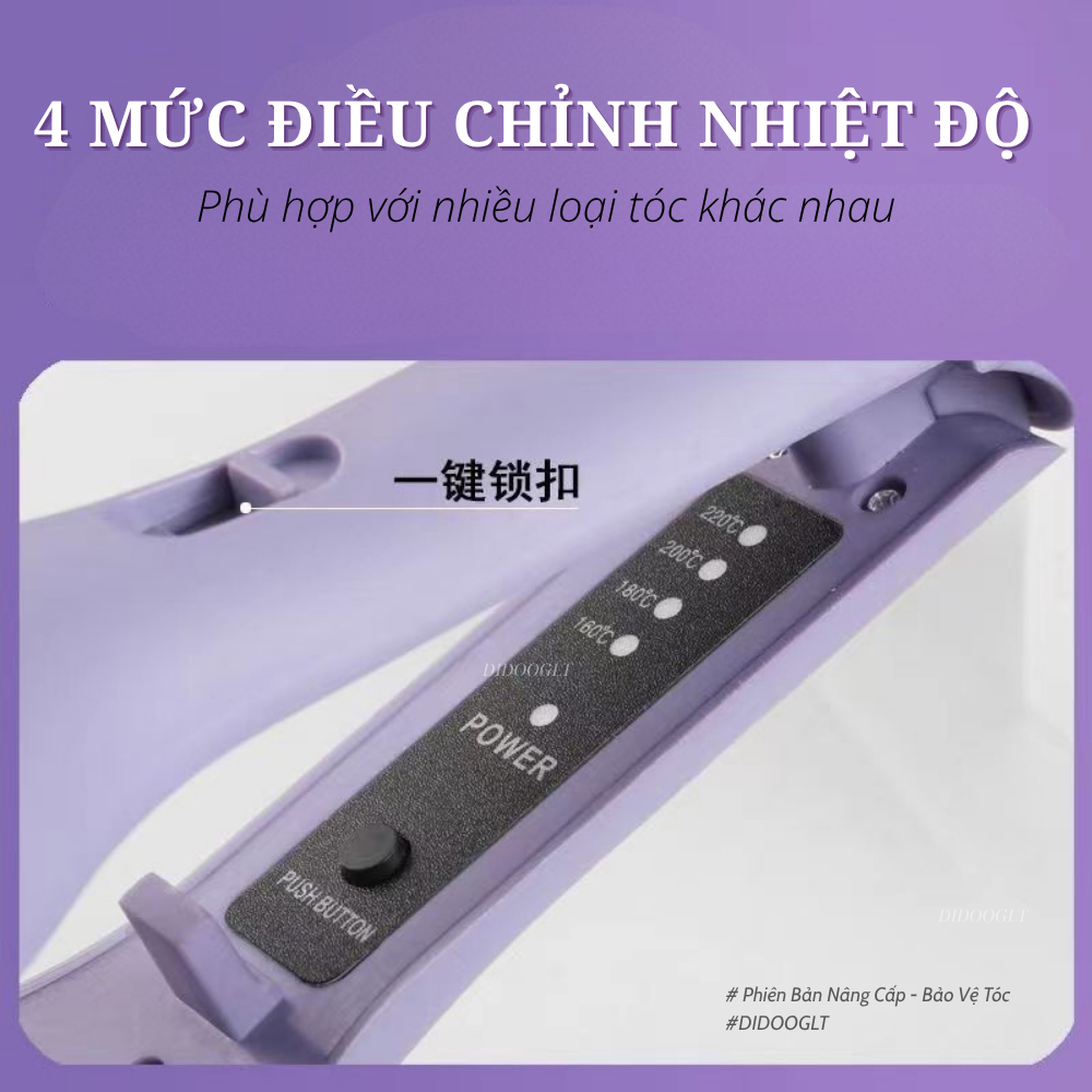 Máy Uốn Tóc Xoăn Sóng Nước Hippie 32mm Chất Liệu Gốm Sứ Ceramic Cao Cấp, Máy Làm Xoăn Sóng Nước Chỉnh Nhiệt ( didooglt ) | BigBuy360 - bigbuy360.vn