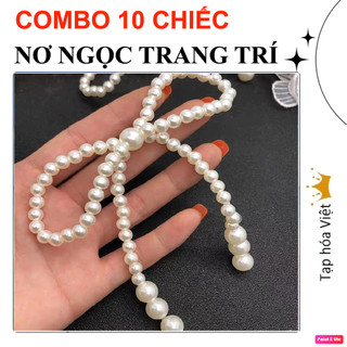 (10 CHIẾC) NƠ NGỌC trang trí bánh sinh nhật bánh kem, Nơ đính Ngọc