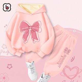  Bộ nỉ cho bé BabyloveGO mẫu mới 2026 đồ bộ thu đông áo hoodie bé gái size 10kg đến 35kg HT-Nơ-HE27 