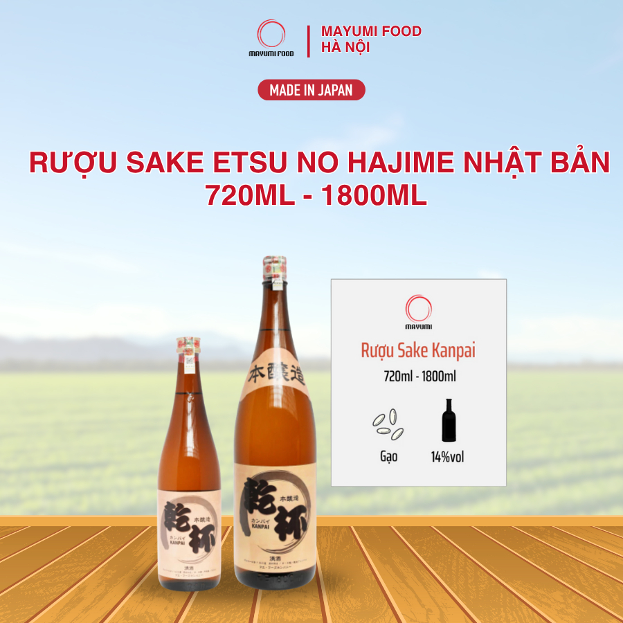 Rượu Sake Kanpai Nhật Bản
