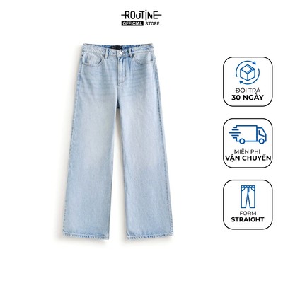 Quần Jeans Nữ Form Straight - Routine 10F25DPAW038