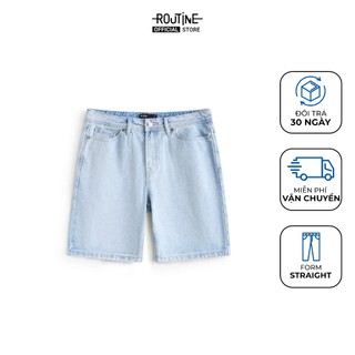  Quần Short Jeans Nam Nhãn Point Form Straight - Routine 10F25DPS002 
