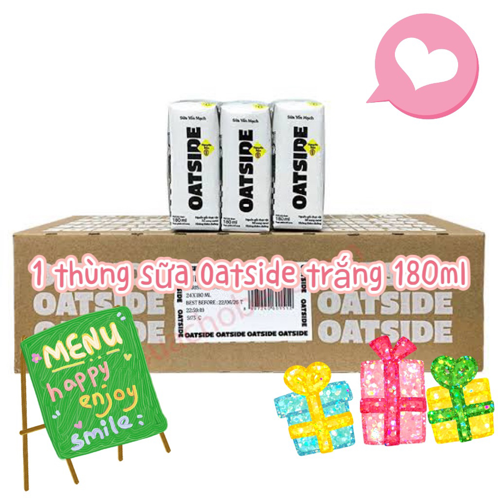 1 thùng oatside trắng 180ml (8 lốc) 3-2027