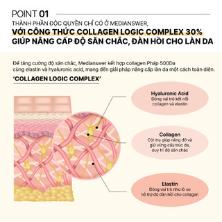 [LIVE] Tinh chất collagen vitamin dưỡng sáng căng bóng da MediAnswer Vita Collagen Logic Ampoule 30ml