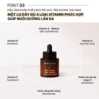 [LIVE] Tinh chất collagen vitamin dưỡng sáng căng bóng da MediAnswer Vita Collagen Logic Ampoule 30ml