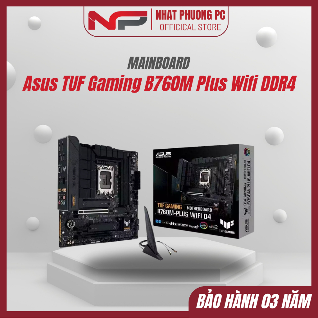 Mainboard Asus TUF Gaming B760M Plus Wifi DDR4