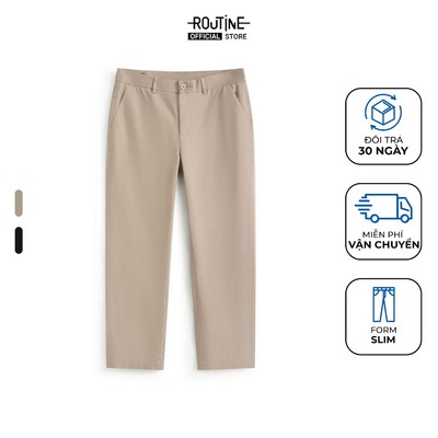 Quần Dài Khaki Nam Form Slim - Routine 10F25PCA014