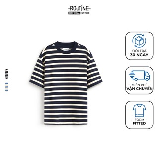  Áo Thun Tay Ngắn Sọc Ngang Form Loose - Routine 10S25TSS050 
