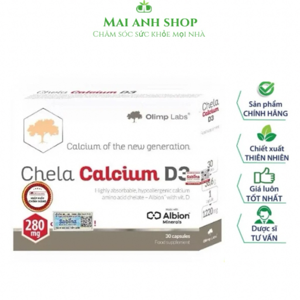 Canxi Chela Calcium D3-Thực phẩm bảo vệ sức khỏe hỗ trợ bổ sung canxi và D3 cho bà bầu, sau sinh 36.