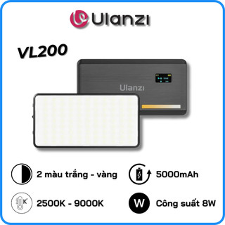  Đèn Trợ Sáng ULANZI VL200 Bi-Color Tích Hợp Pin 5000mAh  2500K-9000K  - Bảo Hành 12 Tháng 