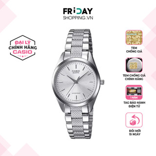 Đồng Hồ Casio Nữ LTP-1274D-7ADF Mặt Tròn Dây Kim Loại Chính Hãng