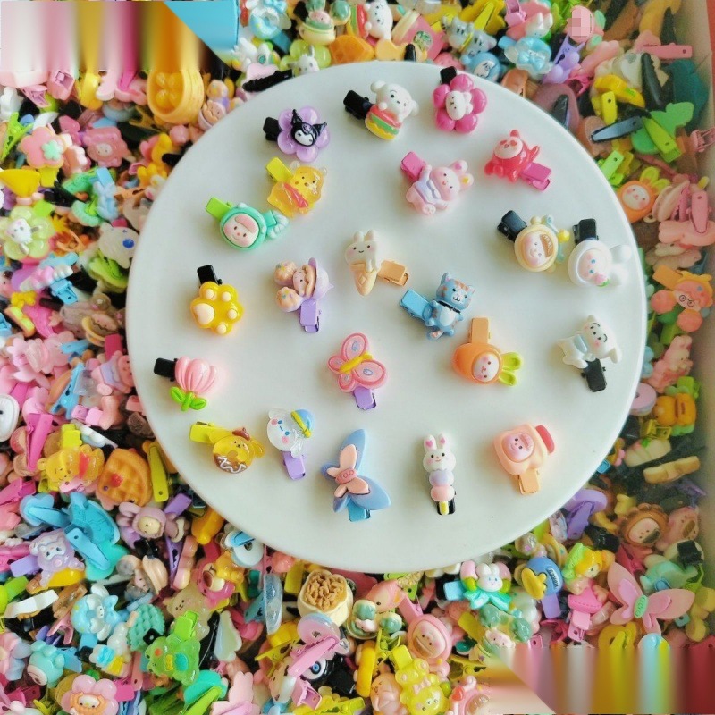 Combo 10 Kẹp mỏ vịt Mix mẫu Tóc Dễ Thương Cute Cho Bé Gái