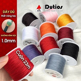  Cuộn 23m dây dù ngọc bích sợi 0.8 1.0 1.5mm dùng đan vòng tay handmade đồ trang trí Dutios CDD10 
