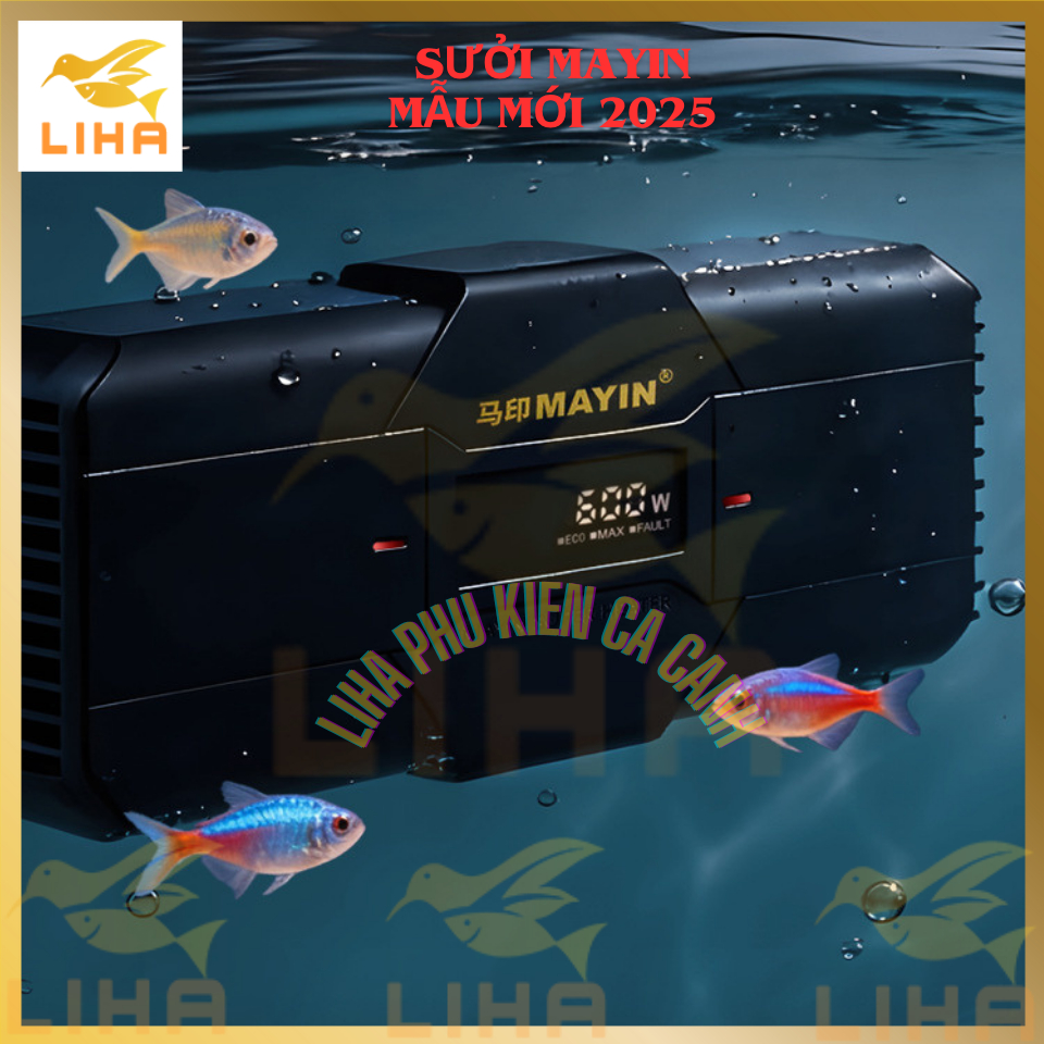 Máy Sưởi Bể Cá Mayin Titan JR Series 100W 300W 600W 1200W - Sưởi Bể Cá Mayin Cao Cấp