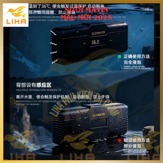 Máy Sưởi Bể Cá Mayin Titan JR Series 100W 300W 600W 1200W - Sưởi Bể Cá Mayin Cao Cấp