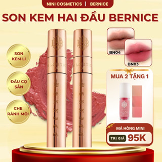  MUA 2 TẶNG 1 Son kem lì hai đầu Bernice Baby Sexy son kèm đầu cọ che vân môi 