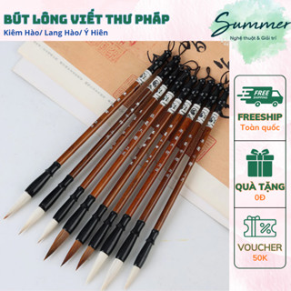  Bút Lông Viết Thư Pháp Cọ Thủy Mặc Giá Rẻ Kiêm Hào Lang Hào Tiểu Trung Đại Luyện Tập – Họa cụ Summer 