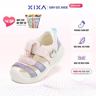 Dép tập đi có lót chống chân bẹt cho bé gái JOYNCLONE XIXA 8079 Pastel thoáng khí và đế EVA chống trượt