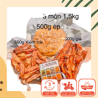 Combo 3 Món (Chuối Ép, Già, Trái ) 500g Mỗi Bịch