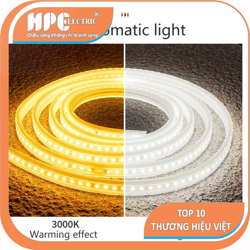 1 Cuộn 5 cuộn  Dây led dán 5m 2835 120 mắt 12v dán tường nội thất tủ bàn hpelectric )