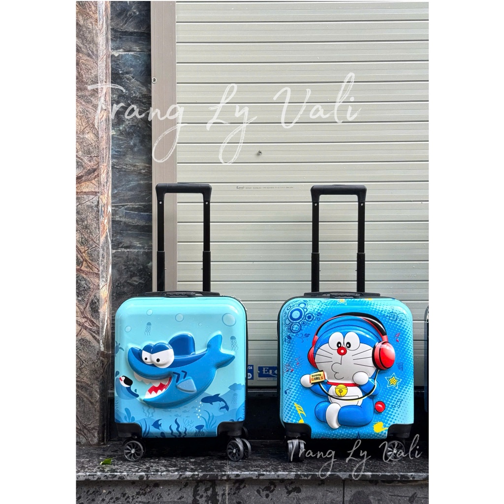 Vali Trẻ Em, Vali Du Lich Cho Bé Trai, Vali Du Lịch Cho Bé Gái, Vali Kéo Du Vali Ku Lịch Size 18 inc