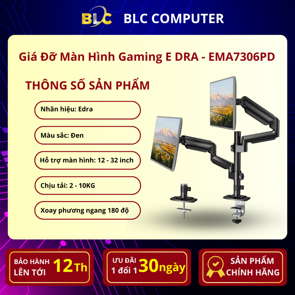 Giá treo màn hình E-Dra EMA7306PD (Hỗ trợ màn hình 13inch - 32inch)