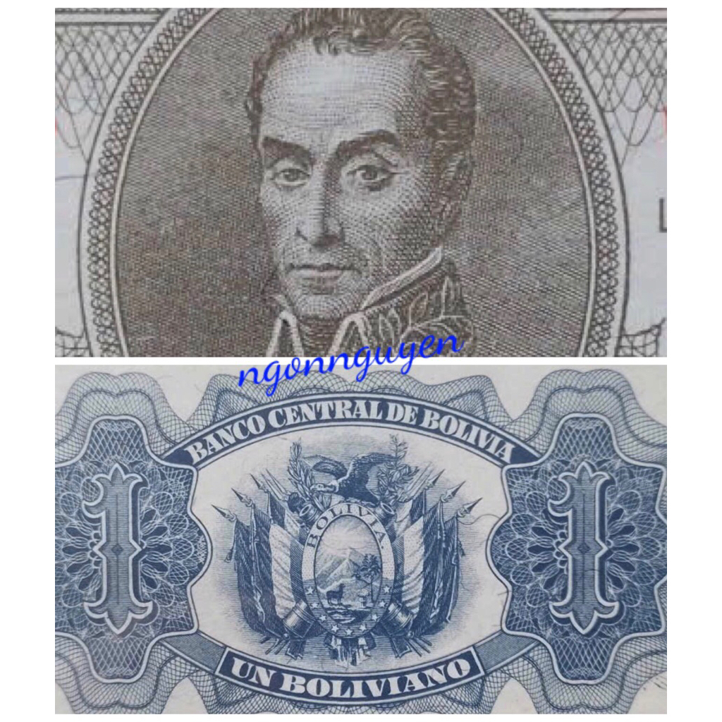 Sưu tầm 1 tờ 1 của Bolivia 1952